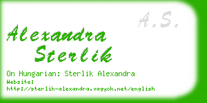 alexandra sterlik business card